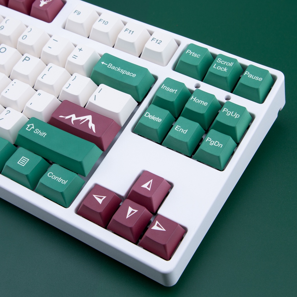 PBT keycap Cherry Cấu hình 144 Phím Nhuộm thăng hoa Bố cục ANSI cho Bàn phím cơ Cherry MX Công tắc