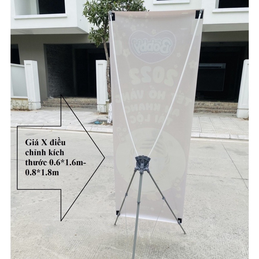 Standee chữ X điều chỉnh được kích thước, Giá treo hình ảnh quảng cáo nhập khẩu chính hãng, standee điều chỉnh đa năng