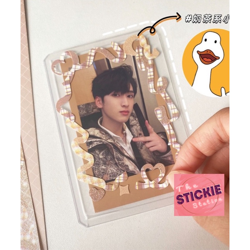 Sticker Ruy Băng Caro - Hình Dán Ruy Băng Trang Trí Toploader