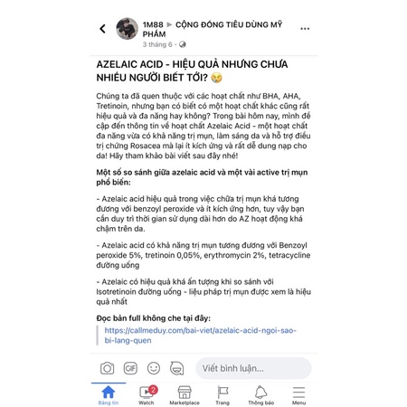 GEL SKINOREN Bayer 15% AZELAIC ACID ( Bill) | BigBuy360 - bigbuy360.vn