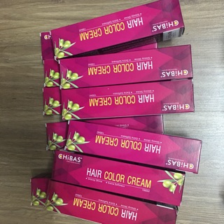 Nhuộm Chibas màu nâu rêu kèm trợ dưỡng găng tay