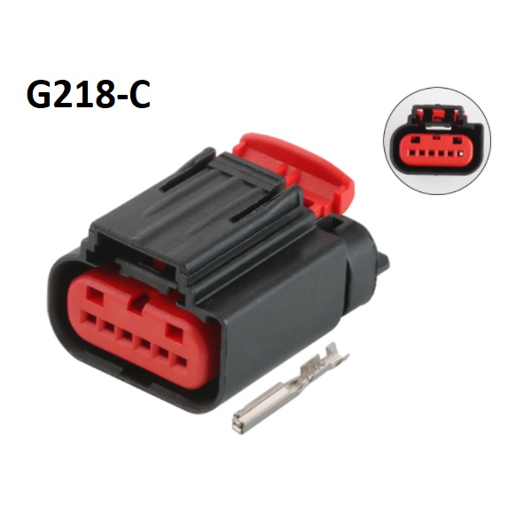 G218-Giắc cắm Cảm biến ga ô tô đồng hồ đo lưu lượng không khí phích cắm không thấm nước 0.6mm 6 lỗ