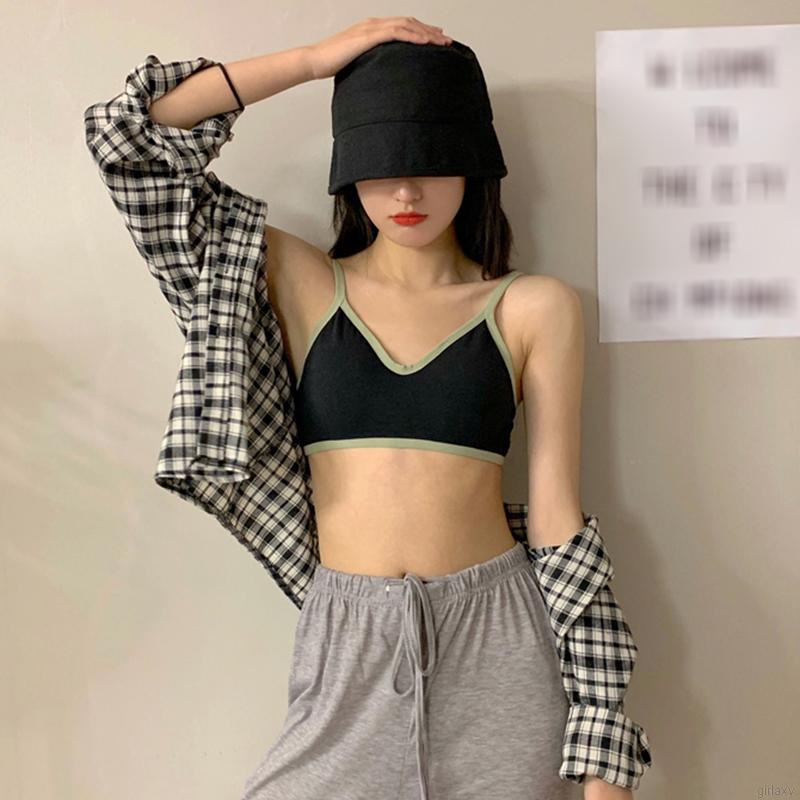 Áo lót hai dây co giãn ôm dáng hở lưng quyến rũ phong cách Hàn Quốc cho nữ