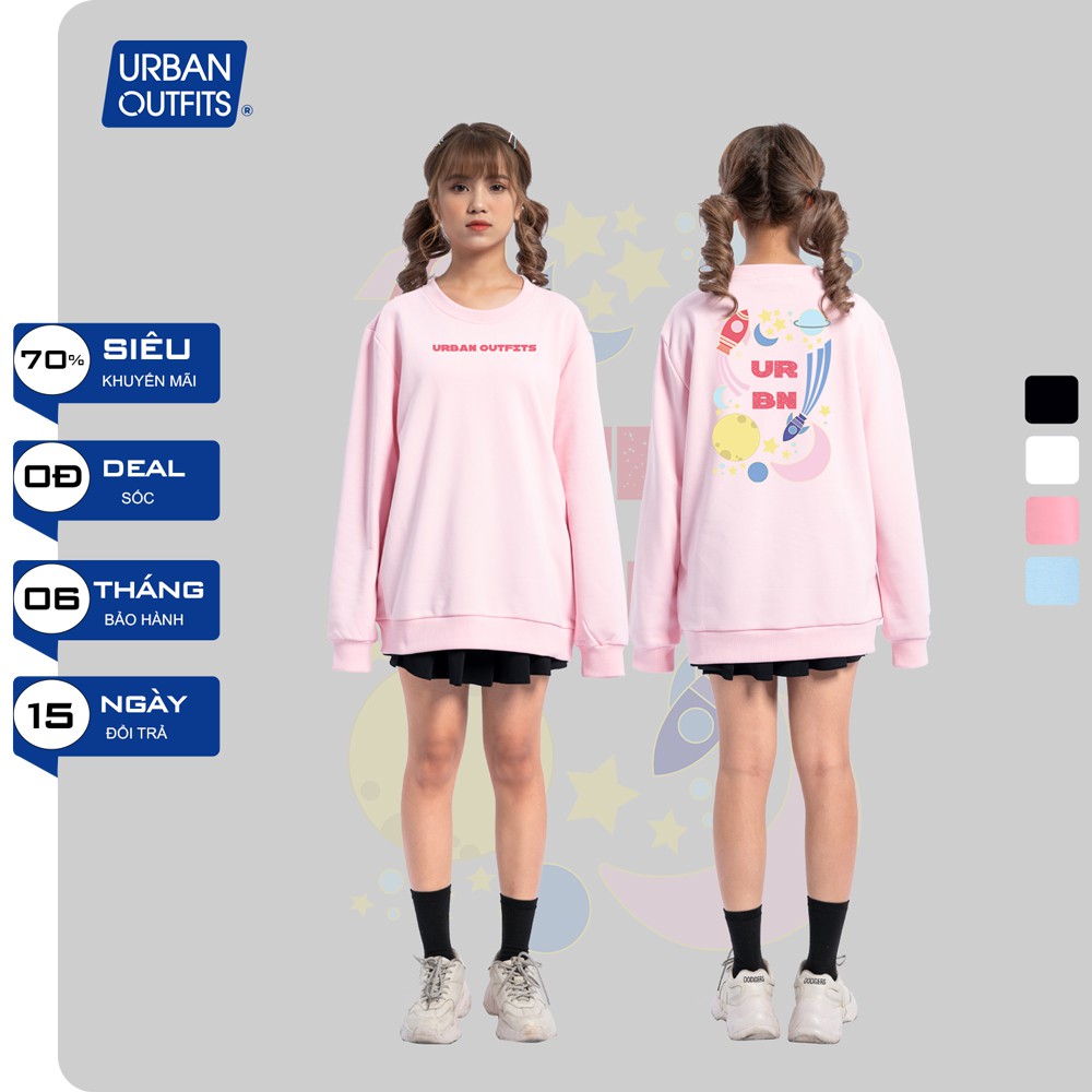 Áo Sweater Form Rộng Nữ Nam URBAN OUTFITS In Hệ Mặt Trời URBN SWO35 Thun Cotton Nỉ 4 Chiều Local Brand