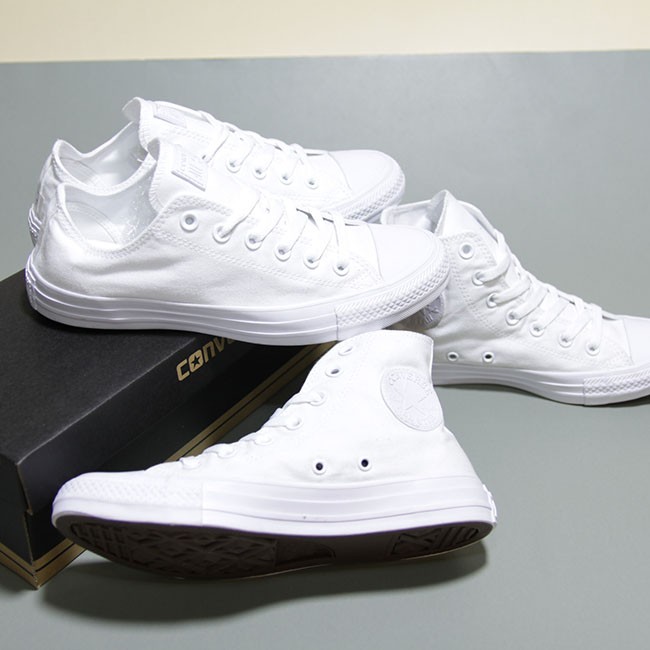 Giày Converse classic cao cổ vải trắng CCVT09