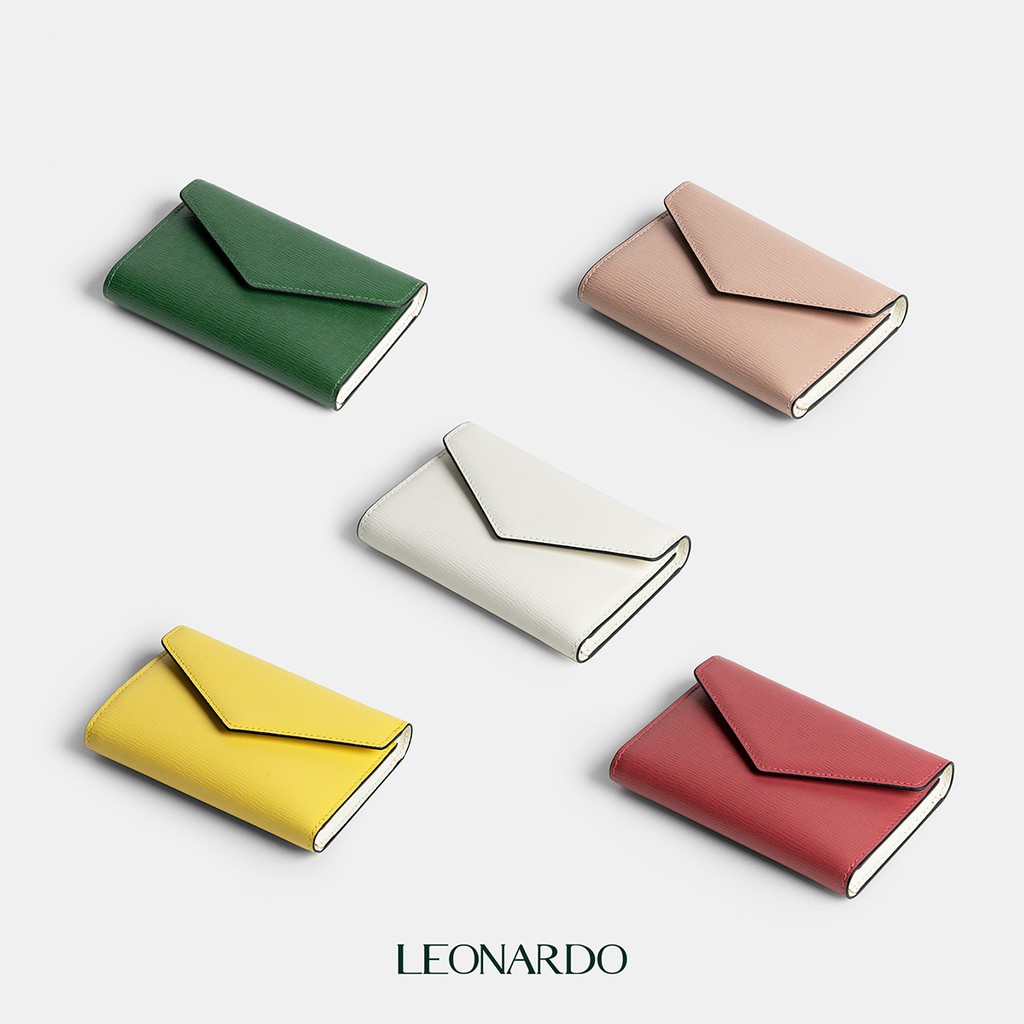 Ví nữ Mini Jesse dáng bì thư thương hiệu Leonardo