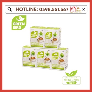 Combo 5 hũ nước yến sào chưng đường phèn green bird - green bird - hũ đơn 72g