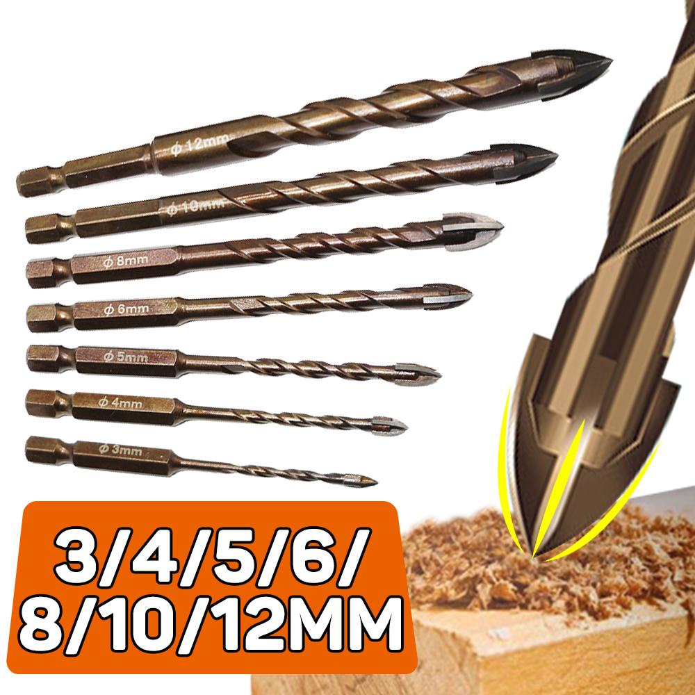 Epoch Mũi Khoan Lục Giác Chuyên Dụng Cho Khoan Bê Tông / Gạch / Gạch / Thủy Tinh DIY