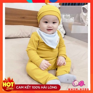 Bộ thu đông cho bé bộ len tăm củ tỏi cho bé - đồ bộ thu đông siêu hot cho bé trai bé gái size 4 -20 kg .