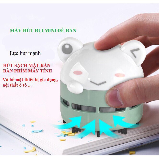 MÁY HÚT BỤI MINI ❤️FREESHIP❤️ KÈM ĐÈN NGỦ TIỆN DỤNG CHO VĂN PHÒNG-Ô TÔ- MÁY TÍNH- BÀN HỌC LỰC HÚT 360 ĐỘ❤️ Momo mart