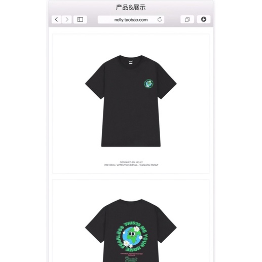 Áo phông nelly heybig sale (có sẵn) asl trái đất hoa