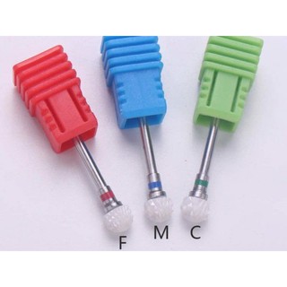 Đầu mài sứ dạng tròn mài móng phá gel, phá bột, mài da