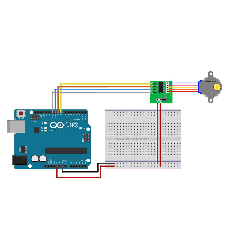 B0122 - Module Điều Khiển Động Cơ Bước ULN2003 + Động Cơ Bước 5V