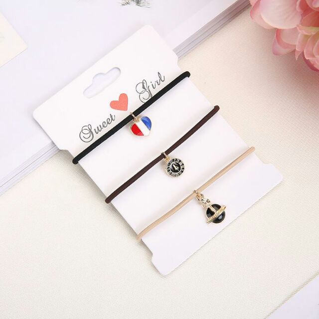 Set 3 dây cột tóc phong cách Hàn Quốc Dễ Thương