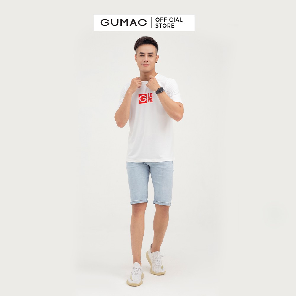 Áo thun nam in chữ G Love GUMAC couple dễ thương ATNB825 | BigBuy360 - bigbuy360.vn