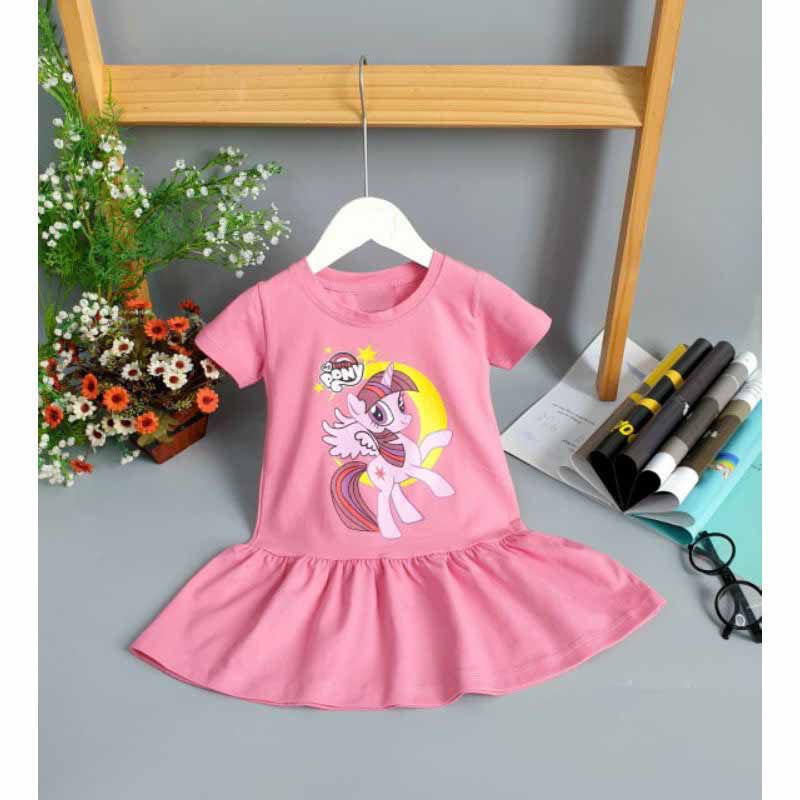 [HOT] VÁY ĐUÔI CÁ XÒE IN HÌNH NGỰA PONY CHẤT COTTON MỀM MÁT SIÊU ĐÁNG YÊU CHO BÉ 8-25KG. VIDEO THẬT. XƯỞNG MAY BIBO
