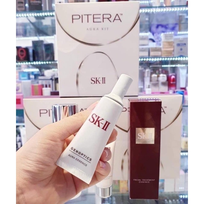 Serum Genoptics Aura Essence SKII Trắng Da Căng Bóng Mini Size 10ml Nhật Bản-Hàng Săn Sale