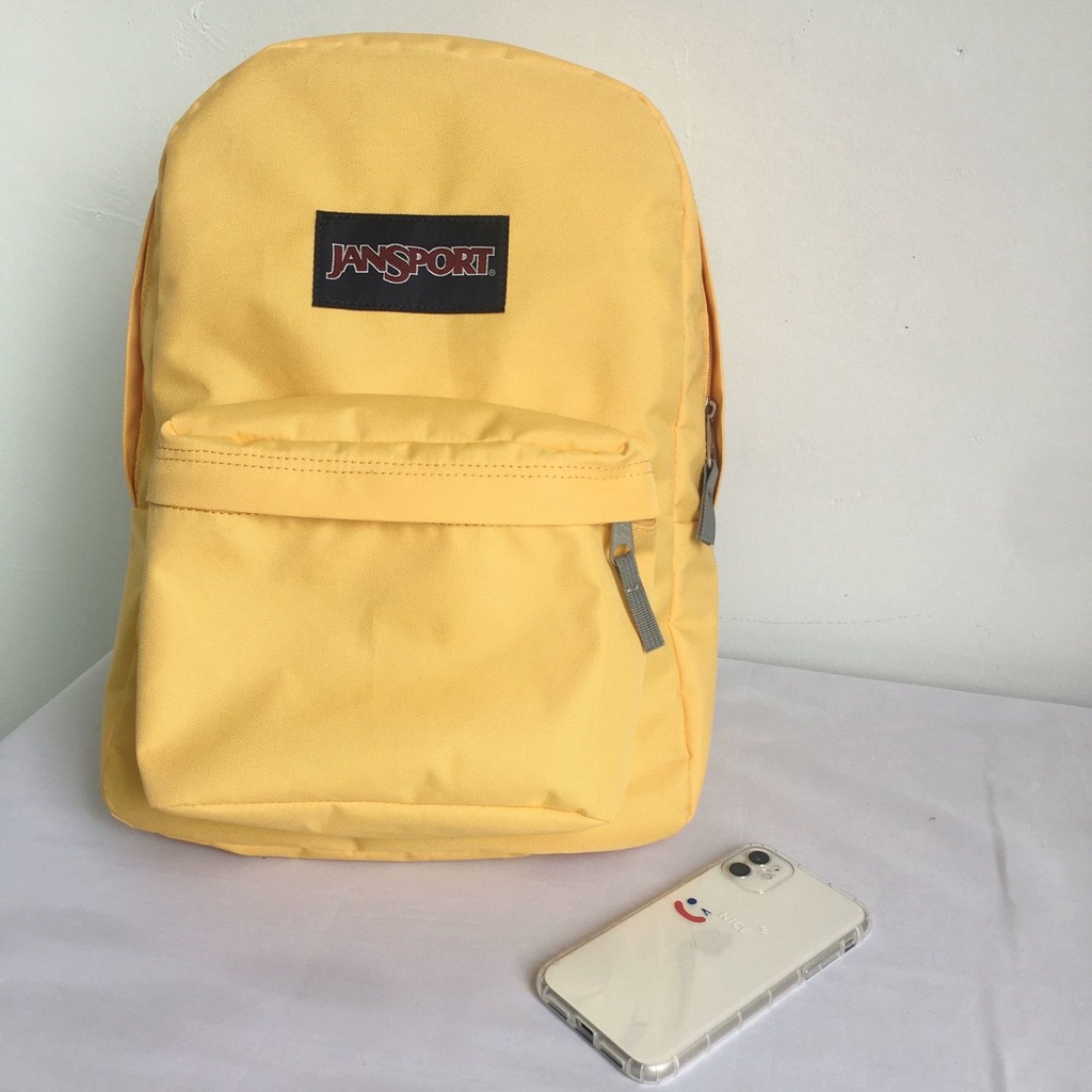 Super Jasper Super JanSport ba lô màu xanh lá cây huỳnh quang đại học nam và nữ ba lô trong túi học sinh