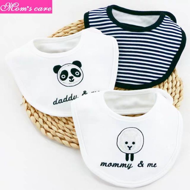 Set 3 yếm tròn Momcare