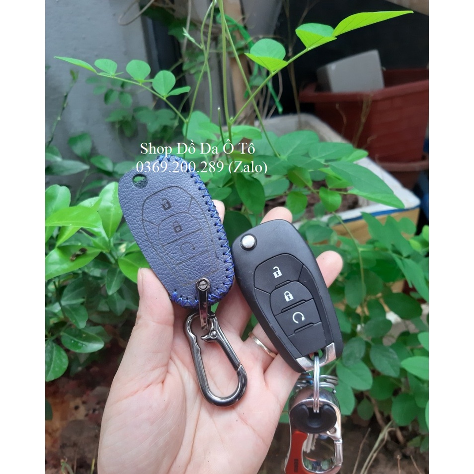 [UY TÍN] Bao da chìa khóa Chevrolet Trailblazer, Colorado chìa khóa cơ bằng da bò, tặng kèm móc khóa, khắc tên