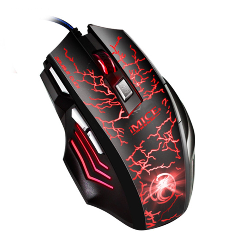 Chuột Quang Chơi Game Imice A7 Có Đèn Led Nền Nhiều Màu