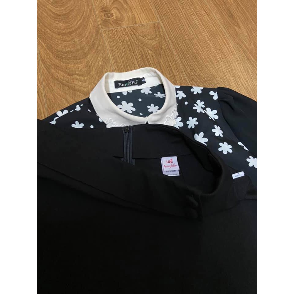 Bộ áo emspo và chân váy uni size S