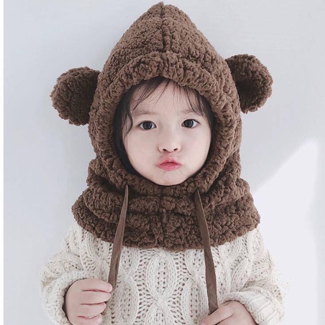 Mũ gấu cho bé
