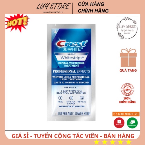 Miếng Dán Trắng Răng Crest 3D White