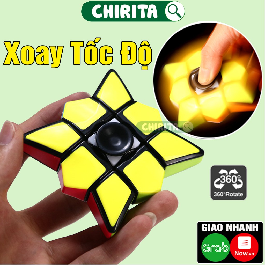 Rubik Biến Thể SPRINNER 1x3x3 XOAY 360 ĐỘ - Cục Rubik Trơn Mượt, Đồ Chơi Trẻ Em CHIRITA (shop có rubik 3x3, 2x2..)