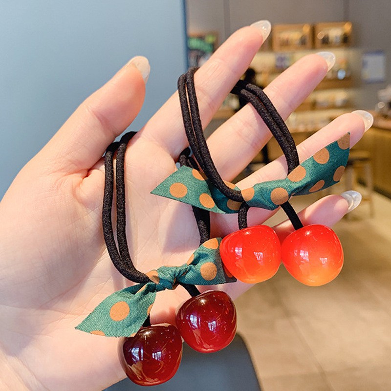 Cột Tóc Đính Quả Anh Đào Cherry (lẻ 1 cái)