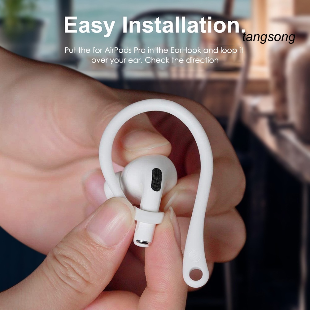 TS-1 Pair Anti-lost Earhooks Ear Hook Holder for AirPods Pro Bluetooth Earphone