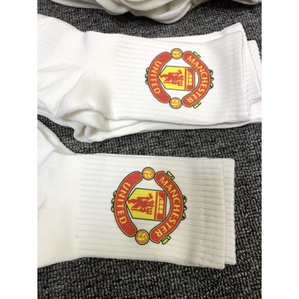 ⚡️FREESHIP ⚡️Tất bóng đá Manchester United cao cấp - Tất clb ManUtd - Tất thể thao nam trắng - Hải Sports in thiết kế