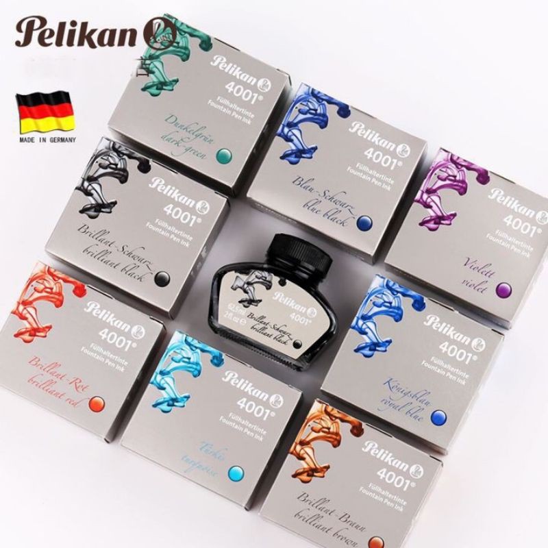 Mực Pelikan 4001 ⚡ HÀNG LOẠI 1 ⚡ Mực chính hãng Đức cao cấp, không lắng cặn, viết nét thanh đậm, nhanh khô, không lem