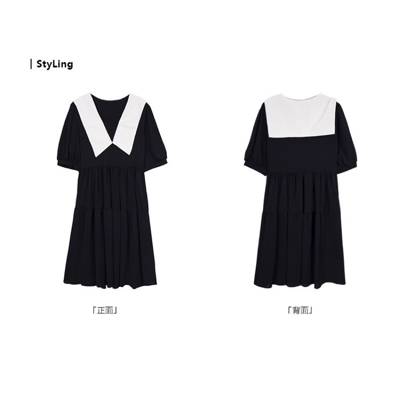 Váy vintage phối cổ bigsize