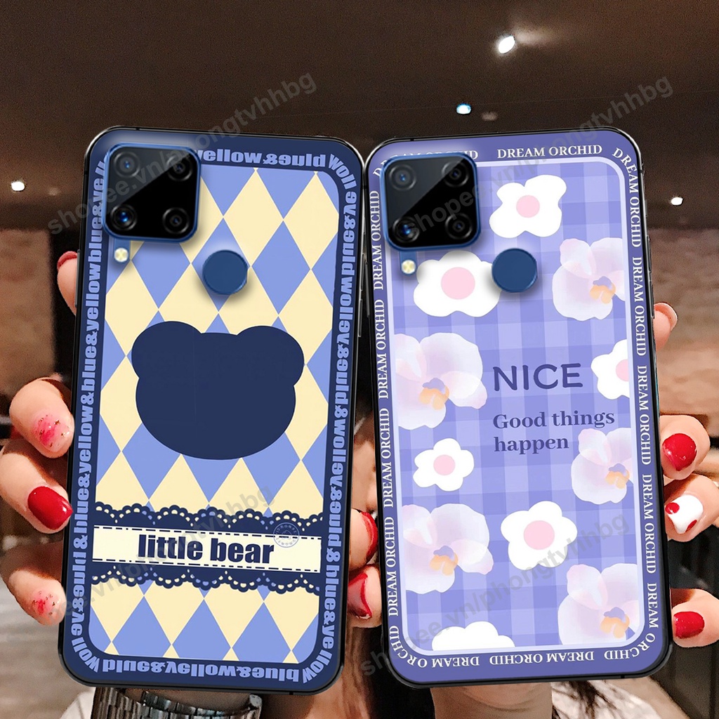 Ốp lưng Realme C12 / Realme C15 / Realme C17 / Realme 7I in trái tim gấu thể thao cực bền giá rẻ