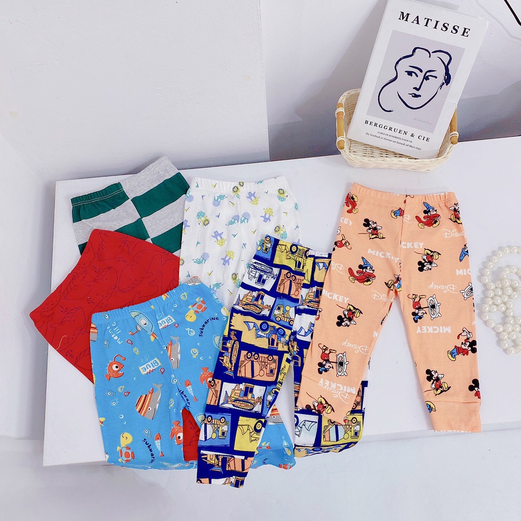 Quần Chục Dài Cotton BoZip Hàng Xuất Dư Xịn Loại 1 Cho Bé