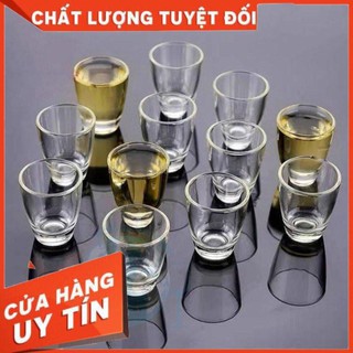 Bộ 12 ly nhót uống rượu thủy tinh cao cấp,chén uống rượu thủy tinh