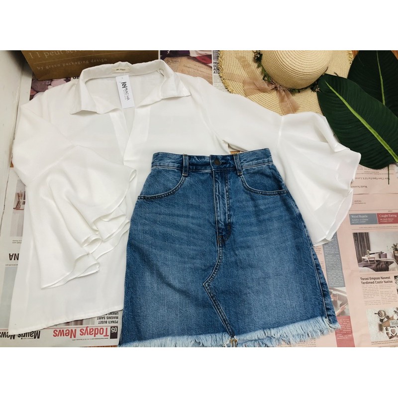 Chân váy jeans đỉnh kout | BigBuy360 - bigbuy360.vn