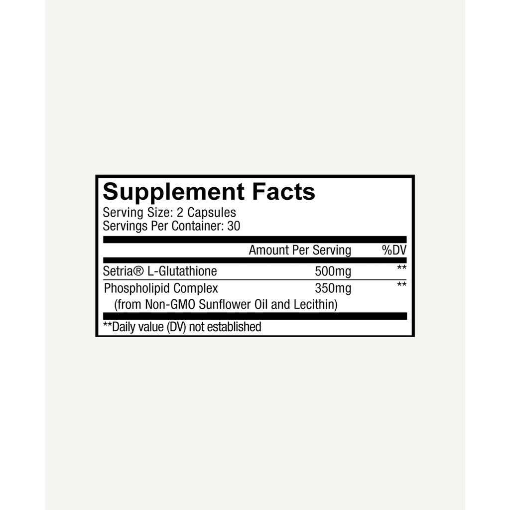 Liposomal Glutathione Codeage Chống oxy hóa Giúp trắng sáng da Thải độc gan 60 viên
