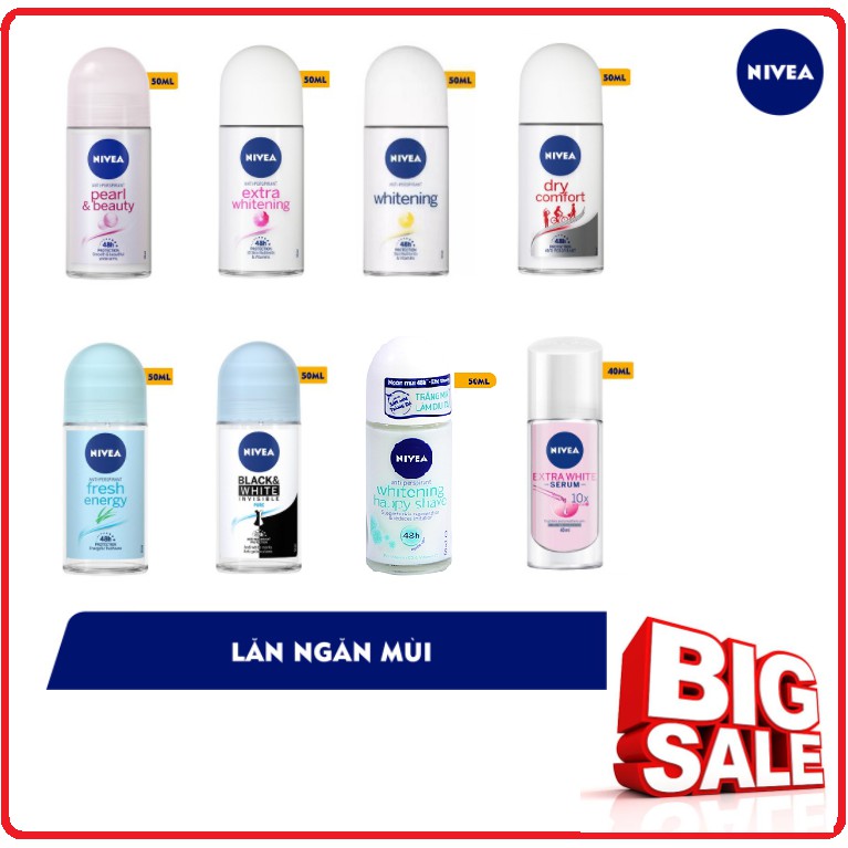 Lăn Ngăn Mùi NIVEA Dành Cho Nữ Chai (50ml)