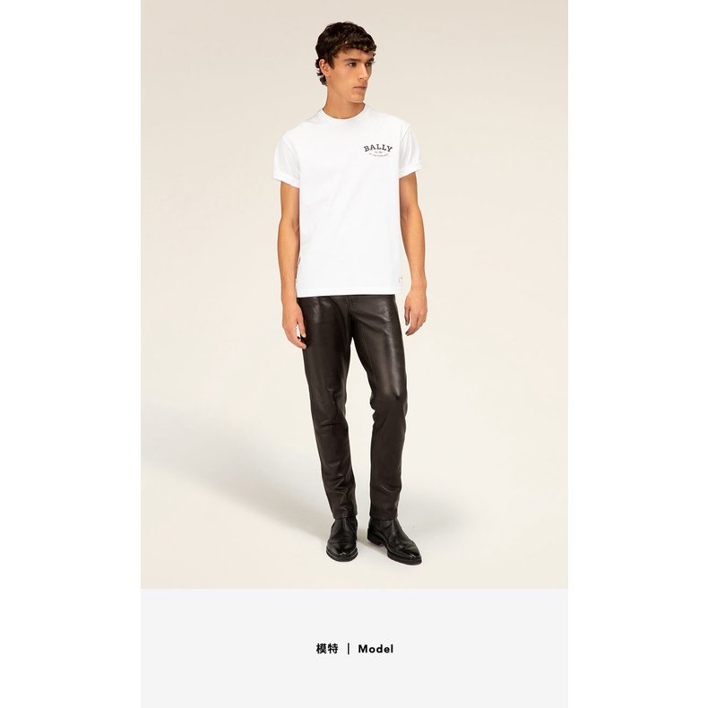 BALLY Áo Thun Tay Ngắn In LOGO Màu Trắng Phong Cách Mới Cho Nam