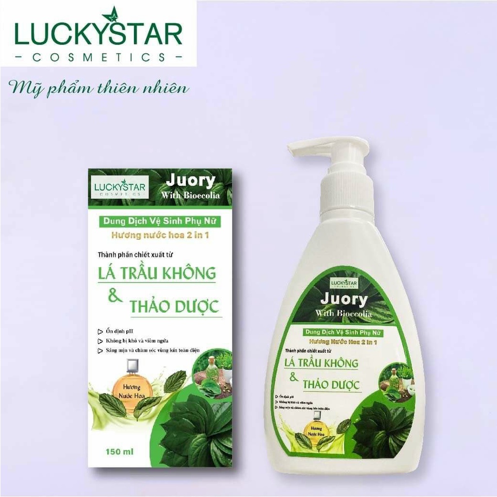 Dung Dịch Vệ Sinh Phụ Nữ Lá Trầu Không Hương Nước Hoa Lucky Star 2 trong 1 - EVA