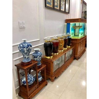 nhị sơn thùng gỗ cẩm vàng.