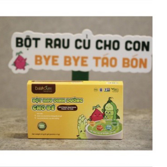 Bột rau củ ăn dặm cho bé Dalahouse 21 gói x 3g