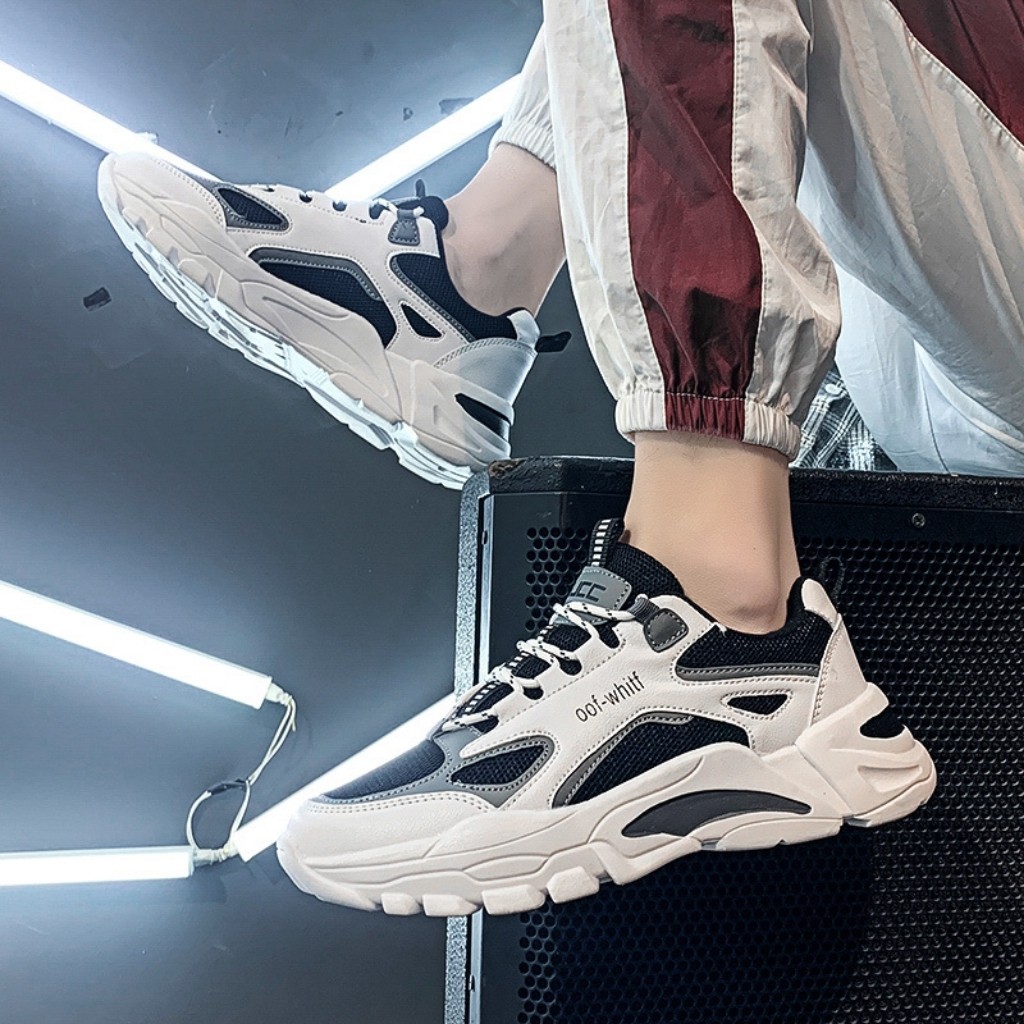 Giày sneaker nam Gucc đế tăng chiều cao kiểu dáng mạnh mẽ cực đẹp | BigBuy360 - bigbuy360.vn