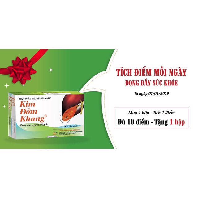 [Kèm quà] Kim Đởm Khang - Hộp 30 viên - tăng cường sức khoẻ gan mật