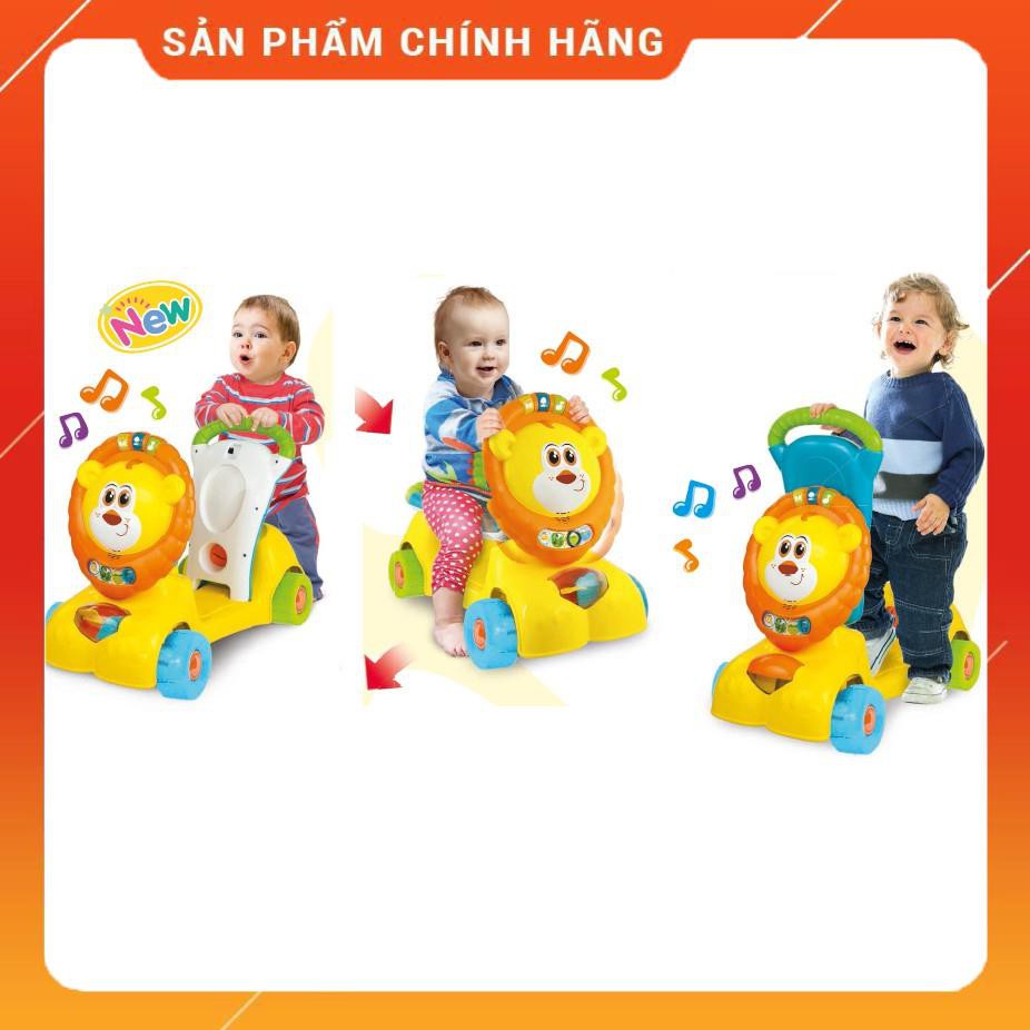 Chính hãng  . Xe tập đi sư tử kết hợp chòi chân Scooter Winfun 0855 [Freship 10k]