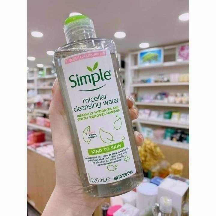 Nước tẩy trang,Nước tẩy trang cho da dầu mụn,da nhạy cảm, tẩy trang simple sạch sâu dịu nhẹ