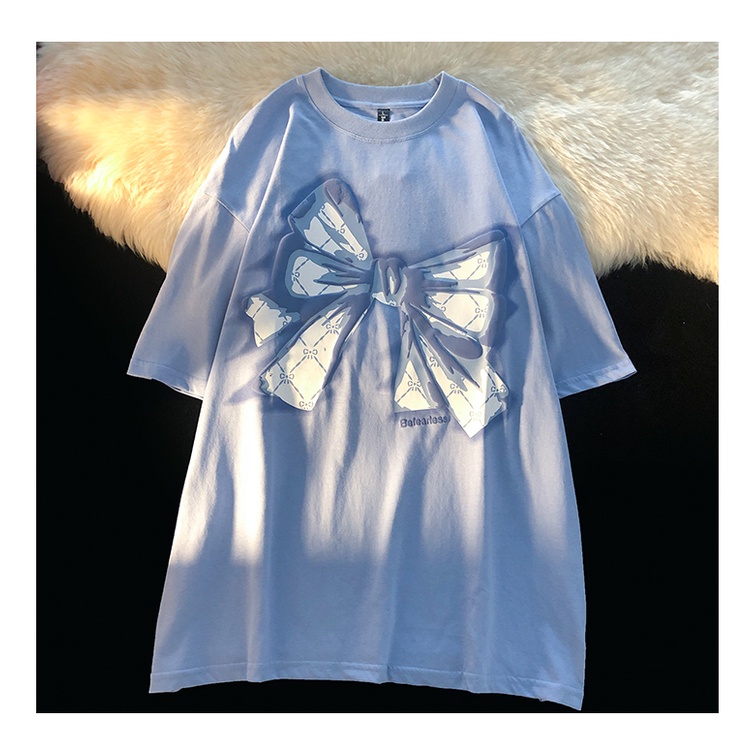 SUXI Áo Thun Tay Ngắn Cổ Tròn Dáng Rộng Thời Trang Mùa Hè Dễ Phối Đồ Cho Nữ