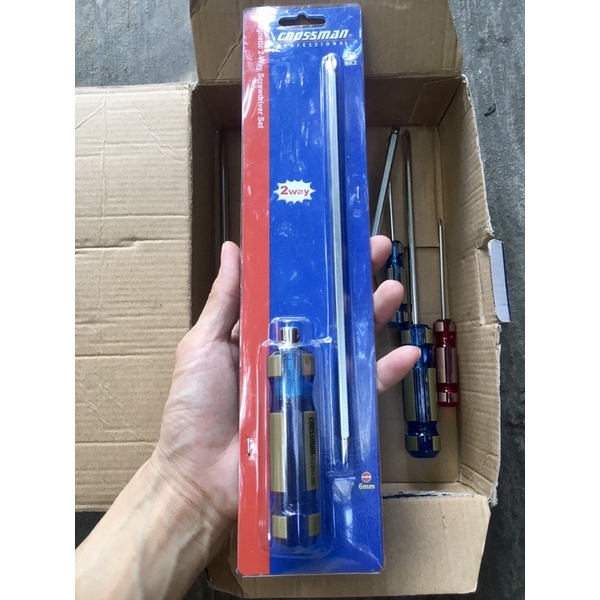 Tua vít 2 đầu 6x200mm cao cấp crossman đài loan